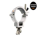 Global Truss 812-OD Narrow Half Coupler Silver, Outdoor Rated (GL3006-OD)