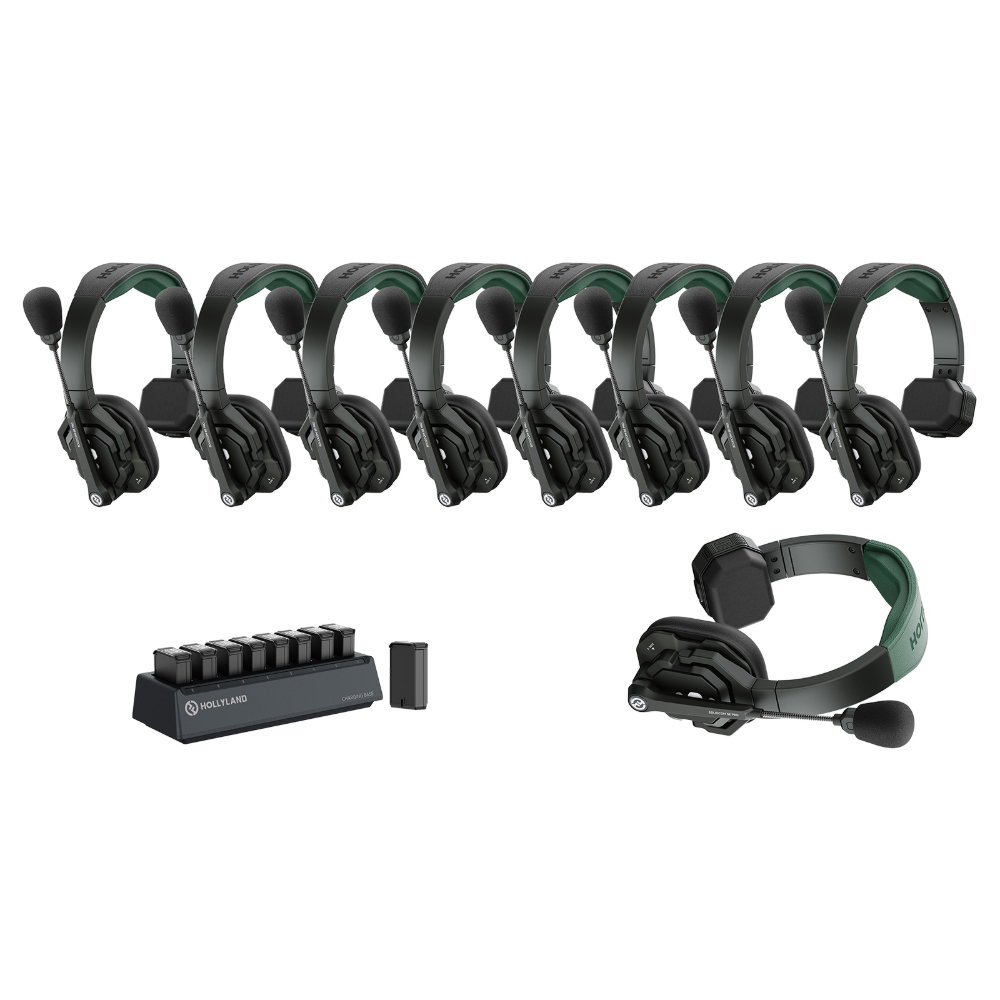 HOLLYLAND Solidcom SE Pro- 9S 9-Person Noise Cancelling Headset Intercom(1.9Ghz) Hollyland Solidcom SE Pro-9S 9-Person Noise Cancelling Headset Intercom (HL0084)