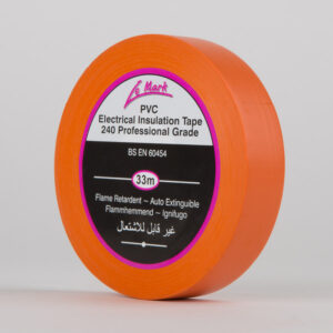 Le Mark PVC Electrical Insulation Tape 19mm x 33m - Orange (LEMPVC19O)