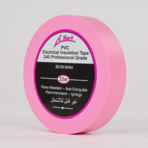 Le Mark PVC Electrical Insulation Tape 19mm x 33m - Pink (LEMPVC19PK)