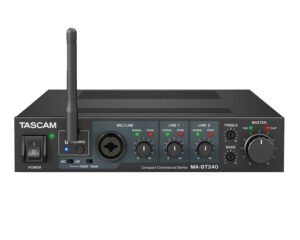Tascam MA-BT240 Mixing Amplifier 240W – 100V Line & Low Impedance, Bluetooth Input