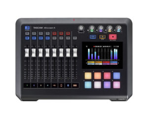 Tascam Mixcast 4 Podcast Recording Console – 14-Track SD Recorder & USB Interface