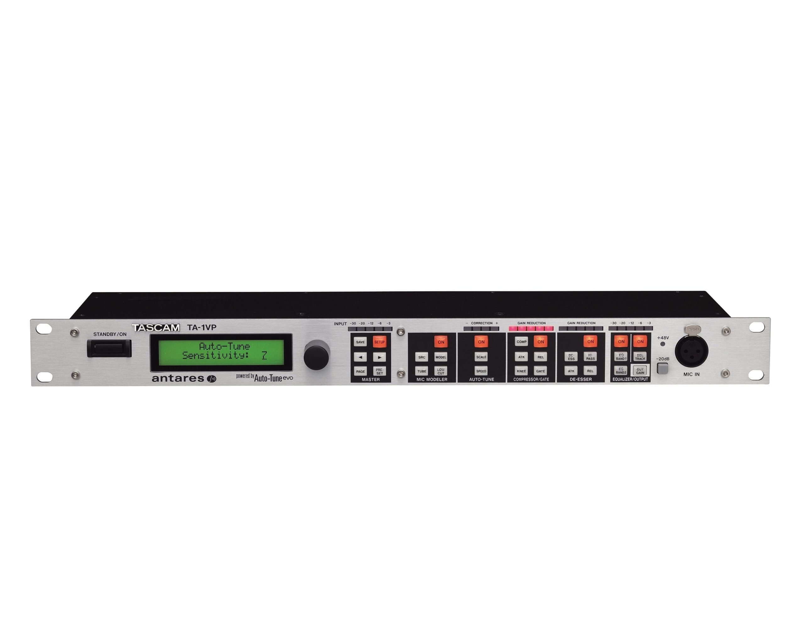 Tascam TA-1VP Vocal Processor (Antares Autotune) 1U Tascam TA-1VP Vocal Processor 1U – Antares Auto-Tune & Microphone Modeler