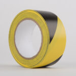 Le Mark Hazard Warning PVC Tape 50mm x 33m - Black / Yellow