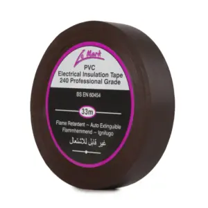 Le Mark PVC Electrical Insulation Tape 19mm x 33m - Brown