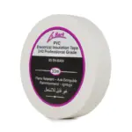 Le Mark PVC Electrical Insulation Tape 19mm x 33m – White (LEMPVC19W)