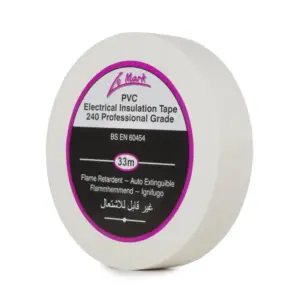 Le Mark PVC Electrical Insulation Tape 19mm x 33m - White