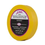 Le Mark PVC Electrical Insulation Tape 19mm x 33m – Yellow (LEMPVC19Y)