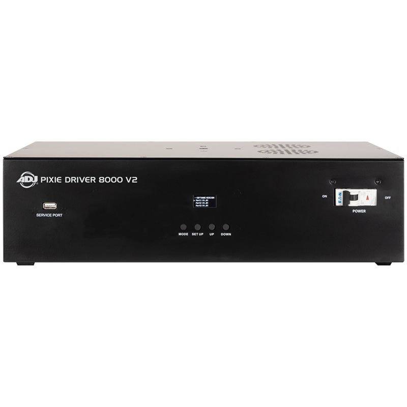 ADJ Pixie Driver 8000 V2 ADJ Pixie Driver 8000 V2 8-Way Power/Data Driver for Pixie Strip (ADJ1226200079)