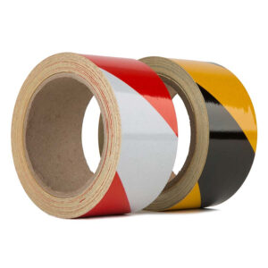 Le Mark Reflective Hazard Tape 50mm x 5m - Black/Yellow (REFBKY505)