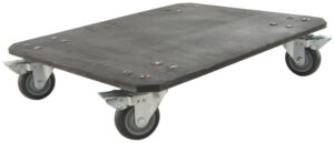 Citronic Heavy Duty Wheel Base for 19" Flight Cases, 4 x 100mm Braked Castors