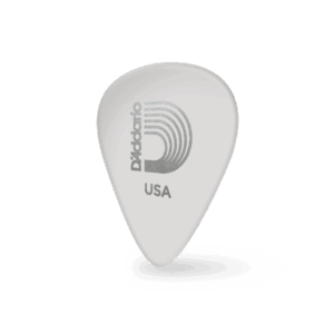 D'Addario 1CWH4-100 White-Color Celluloid Guitar Picks, 100 pack, Medium