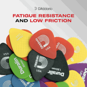D'Addario 1DBU5-100 Duralin Guitar Picks, Medium/Heavy, 100 pack