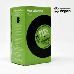 Vocalzone Tea Red Sage & Fennel, 25 Caffeine-Free Tea Bags