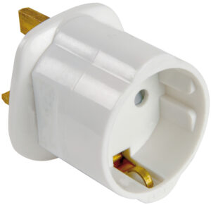 Mercury European Schuko to UK Travel Adaptor, Fused 13A