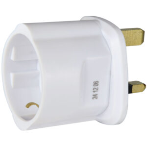 Mercury European Schuko to UK Travel Adaptor, Fused 13A