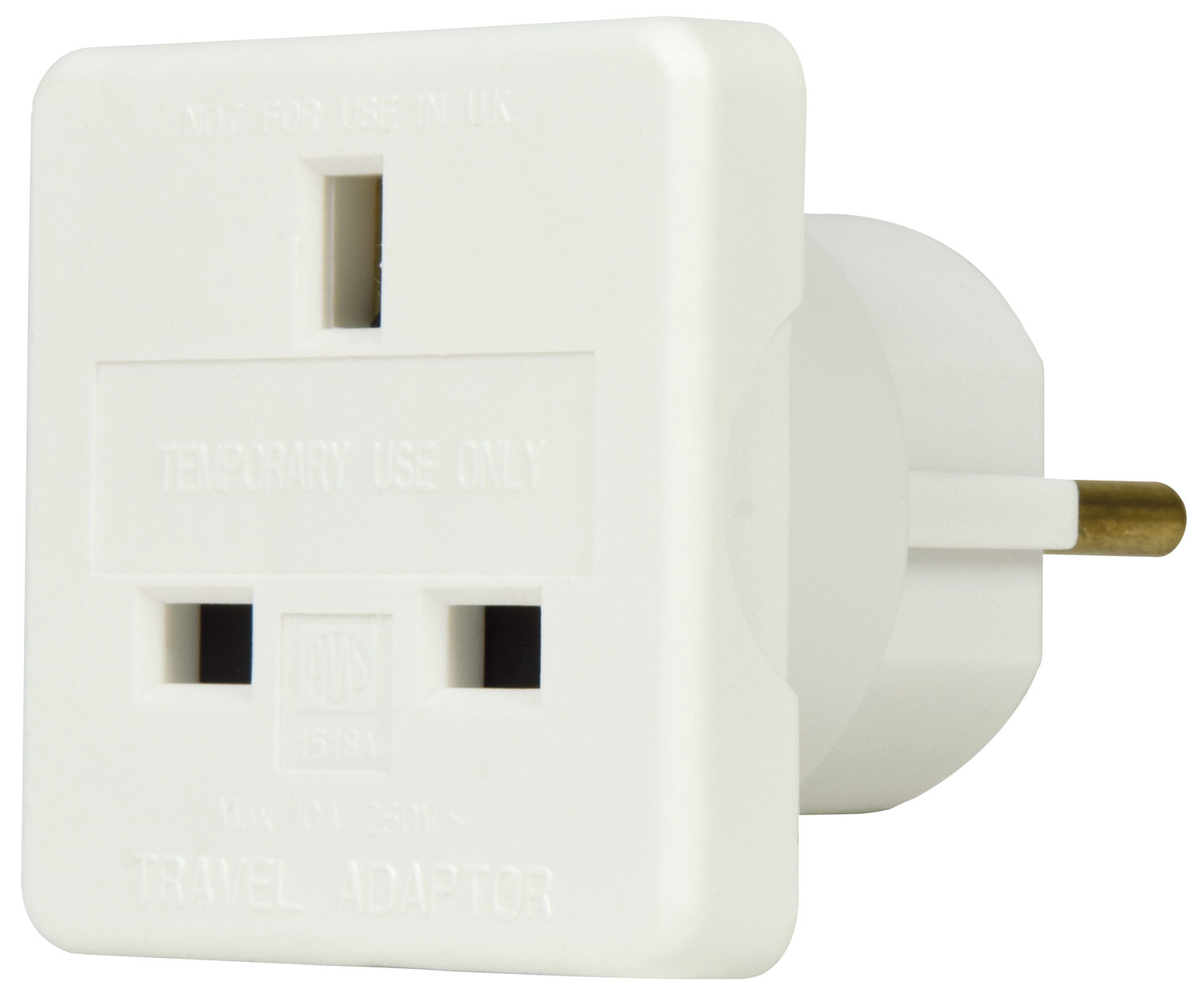 Mercury UK to Europe Travel Adaptor, 10A Mercury UK to Europe Travel Adaptor, 10A