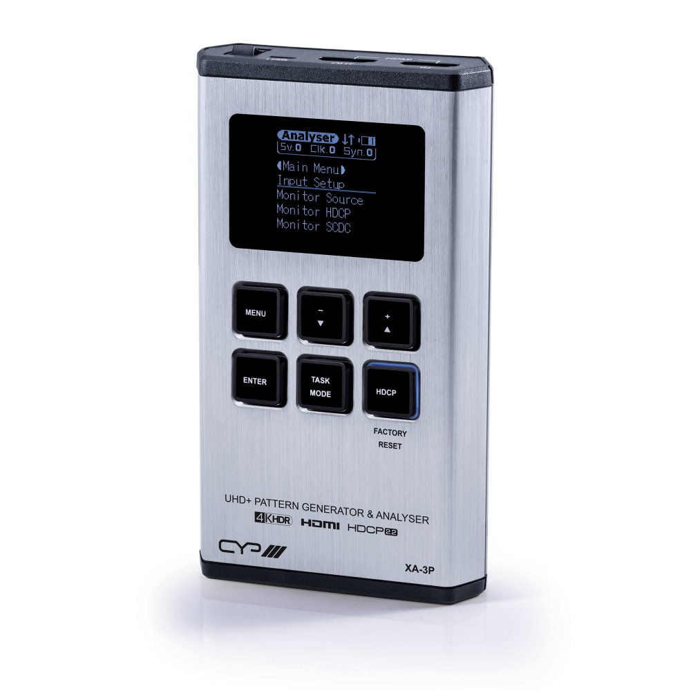 CYP Battery powered 4K HDMI Pattern Generator, Analyser & Cable Tester, XA-3P CYP XA-3P 4K HDMI Analyser, Pattern Generator and Cable Tester - Image 1