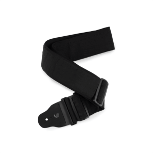 D'Addario 74T000 Bass Guitar Strap w/ Internal Pad, Black, 3 inches wide