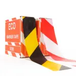 Le Mark Heavy Duty Hazard Barrier Tape Box 75mm x 500m - Black/Yellow