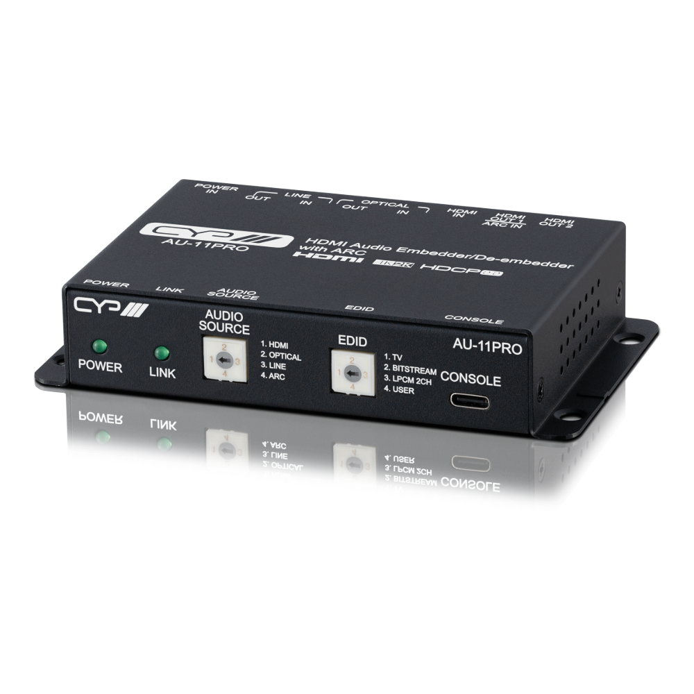 CYP Full 4K HDMI Audio Embedder/De-embedder With ARC, AU-11PRO CYP AU-11PRO 4K HDMI Audio Embedder/De-embedder with ARC - Image 1