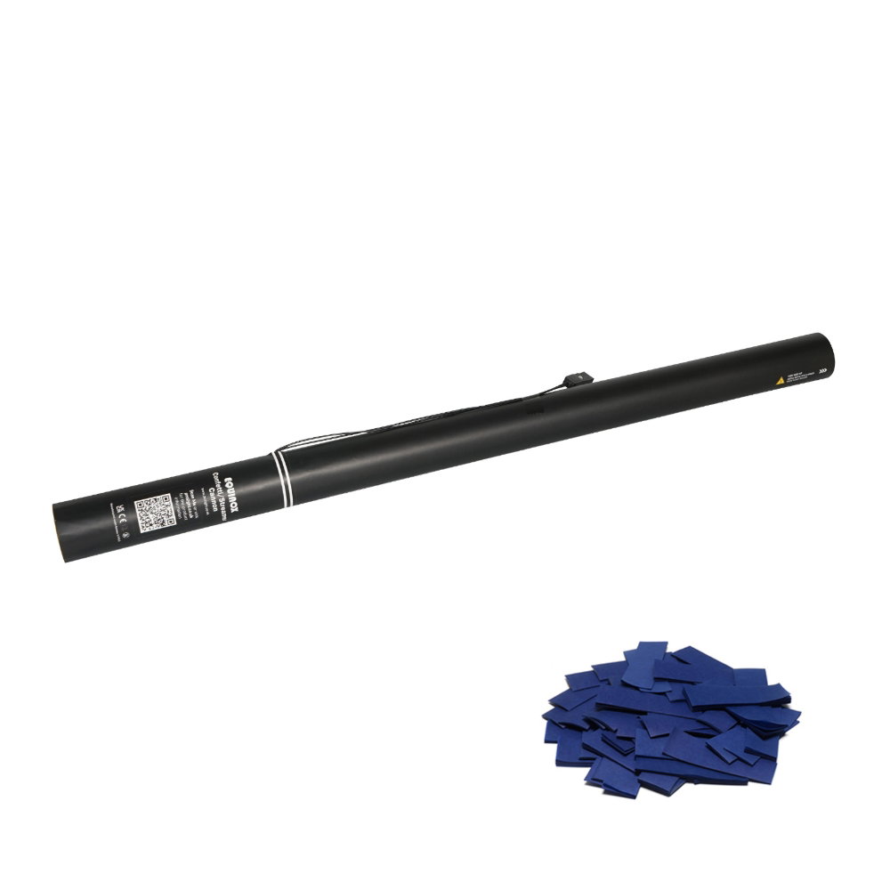 Equinox Electric Confetti Cannon 80cm Dark Blue Equinox Electric Confetti Cannon 80cm Dark Blue Slow-Fall Confetti - Image 1