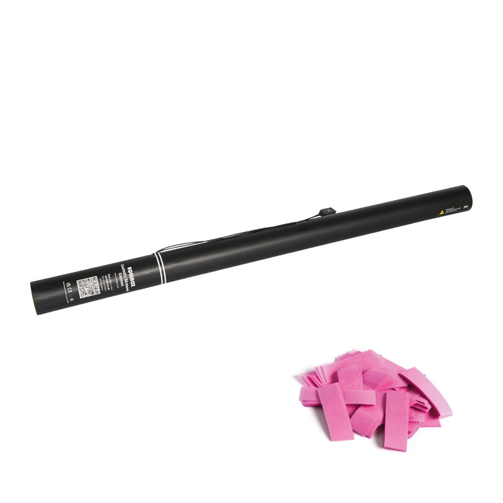 Equinox Electric Confetti Cannon 80cm Pink Equinox Electric Confetti Cannon 80cm Pink Slow-Fall Confetti - Image 1