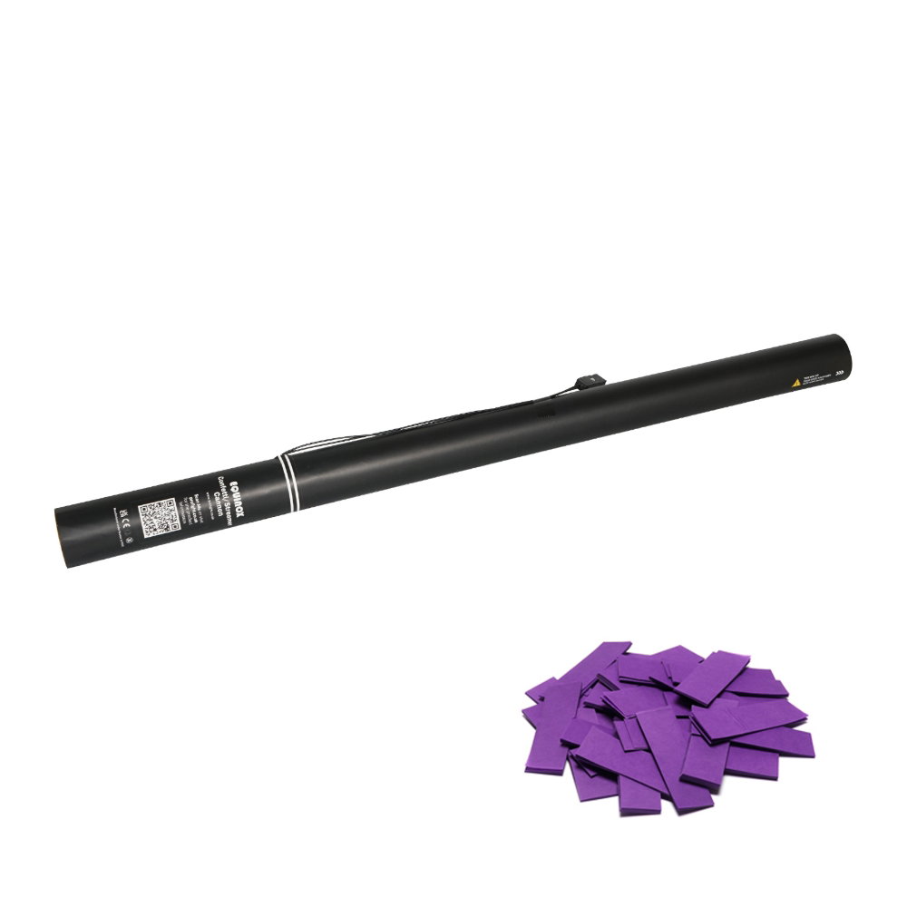 Equinox Electric Confetti Cannon 80cm Purple Equinox Electric Confetti Cannon 80cm Purple Slow-Fall Confetti - Image 1