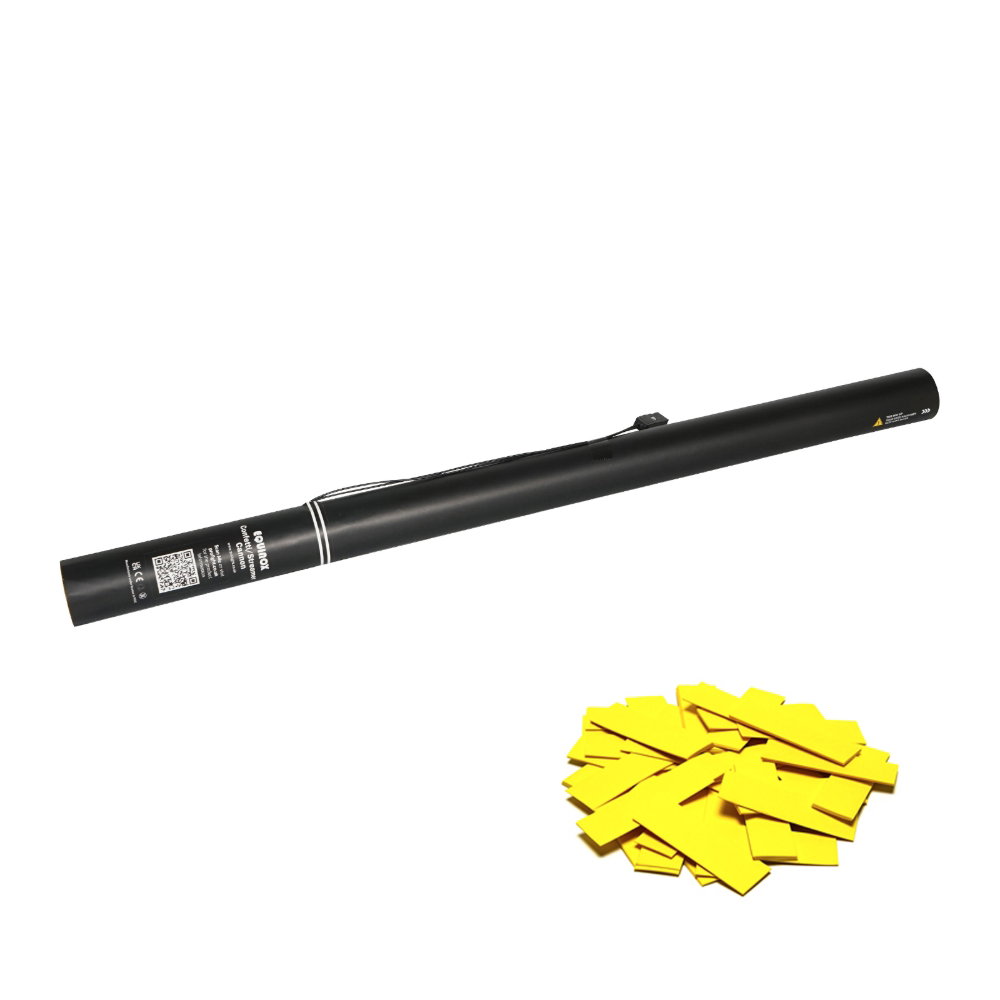 Equinox Electric Confetti Cannon 80cm Yellow Equinox Electric Confetti Cannon 80cm Yellow Slow-Fall Confetti - Image 1