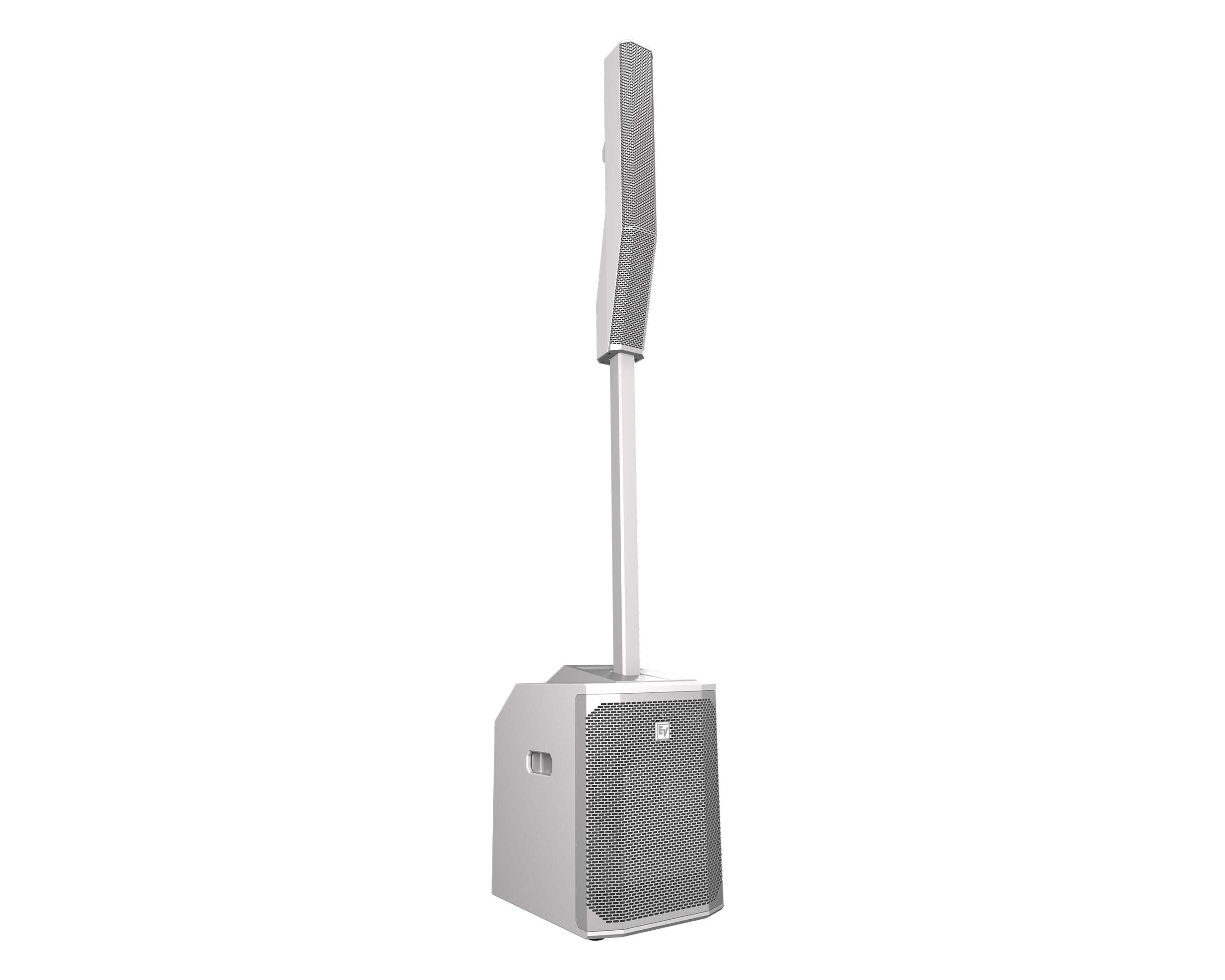 Electro-Voice EVOLVE 50 WHITE Column Speaker System with DSP 12" Sub and BT Electro-Voice EVOLVE 50 Column Speaker System, Bluetooth, White - Image 1
