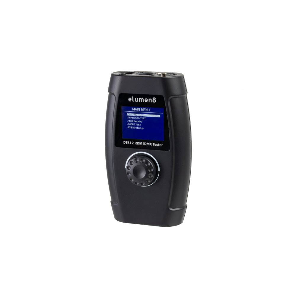 Elumen8 DT512 RDM DMX Tester Elumen8 DT512 DMX RDM Tester with 3-Pin XLR Cable Tester - Image 1