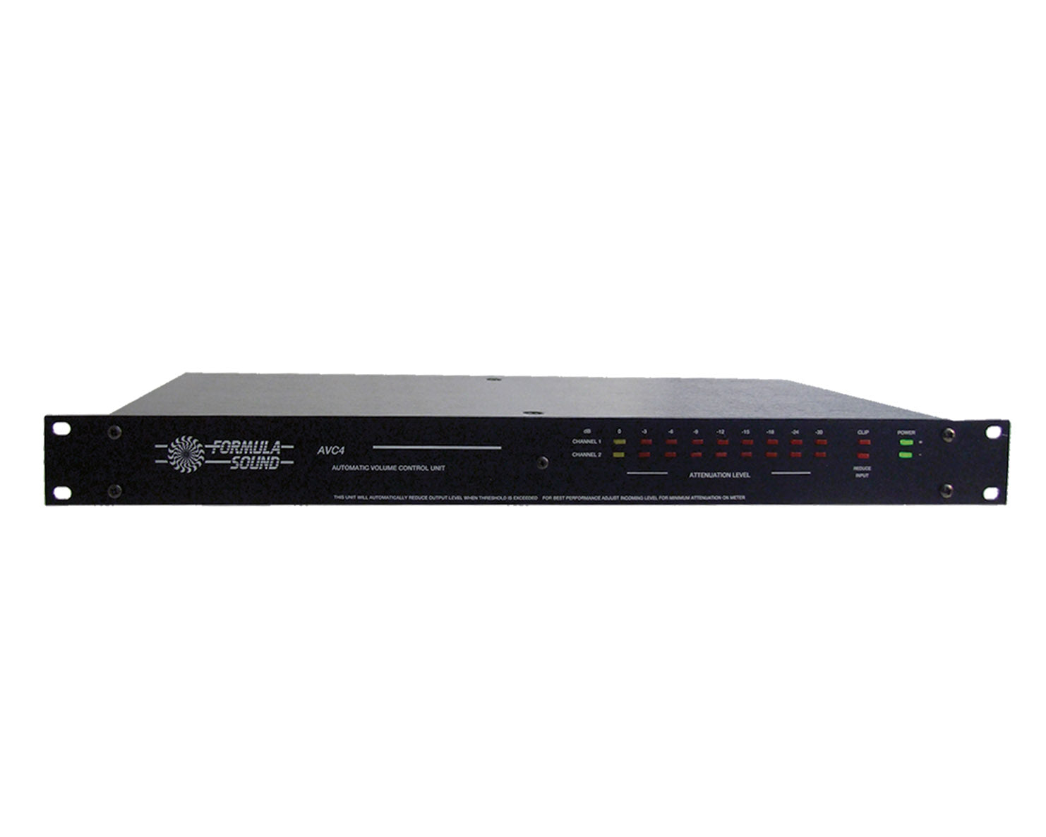 Formula Sound AVC4 Level Controller Signal Attenuator 4Ch (2x Stereo Chan) 1U Formula Sound AVC4 Automatic Volume Control, 2x Stereo 1U - Image 1