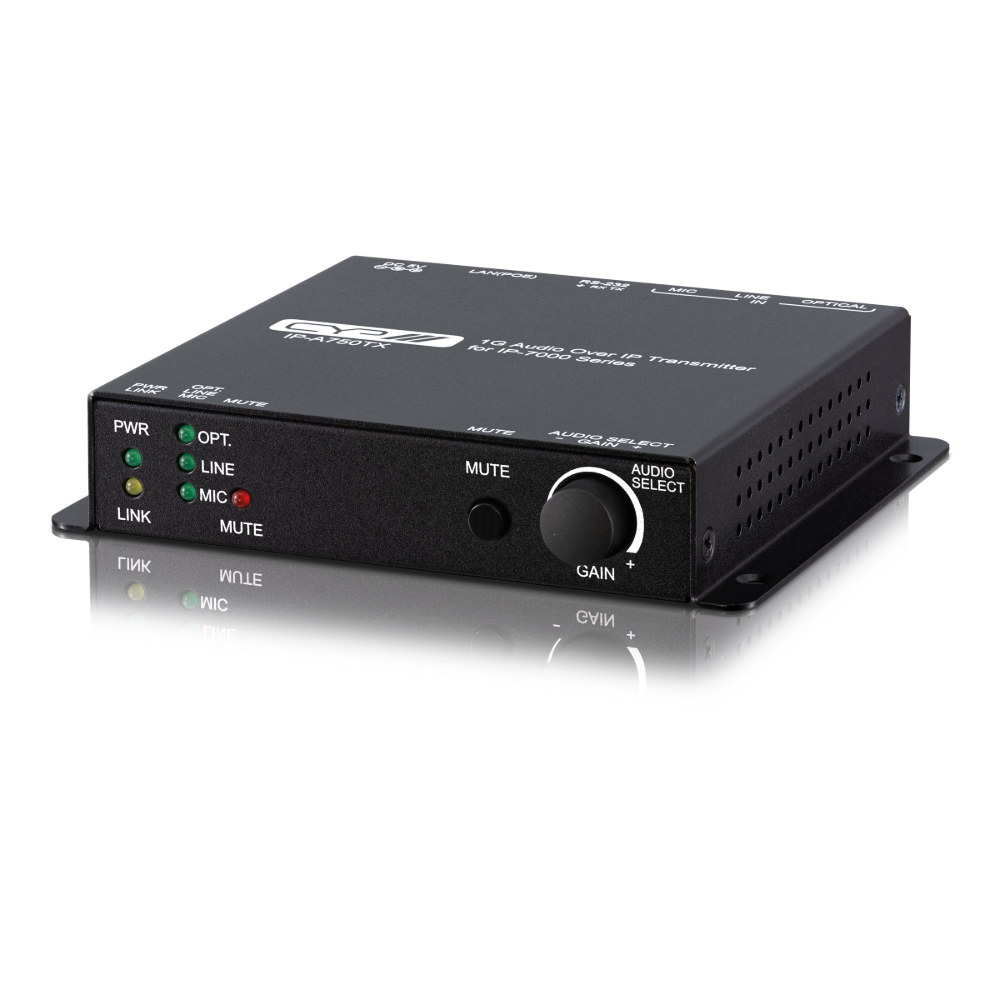 CYP 1G Audio Over IP Transmitter For IP-7000 Series, IP-A750TX CYP IP-A750TX Audio over IP Transmitter for IP-7000 Series - Image 1