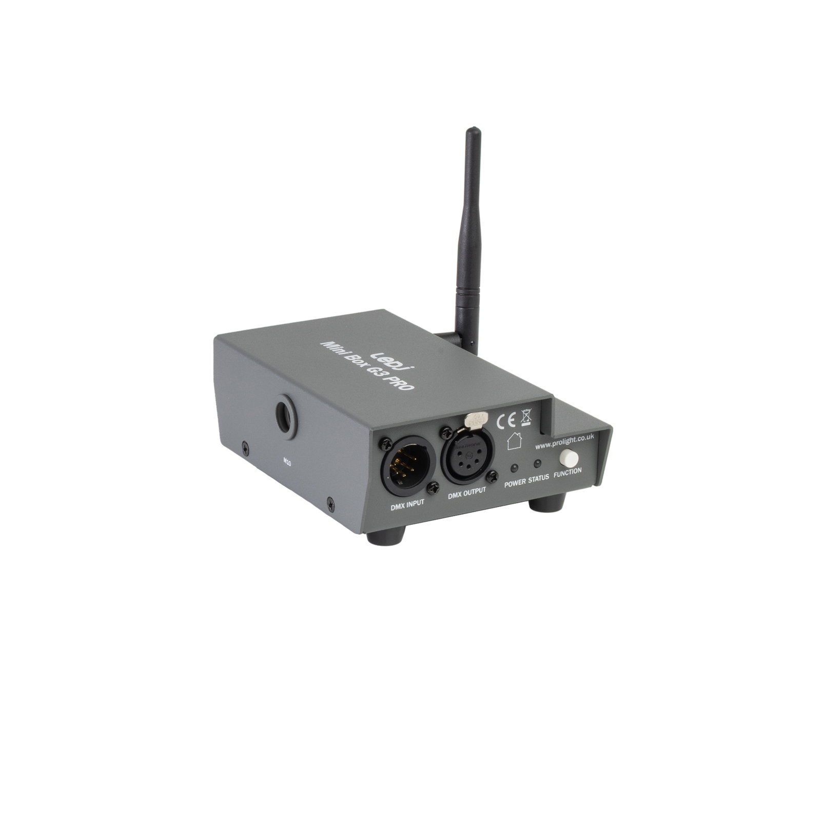 LEDJ Mini Box G3 PRO Wireless DMX Transceiver, W-DMX G3, 5 Pin XLR, PowerTwist TR1 Power Loop