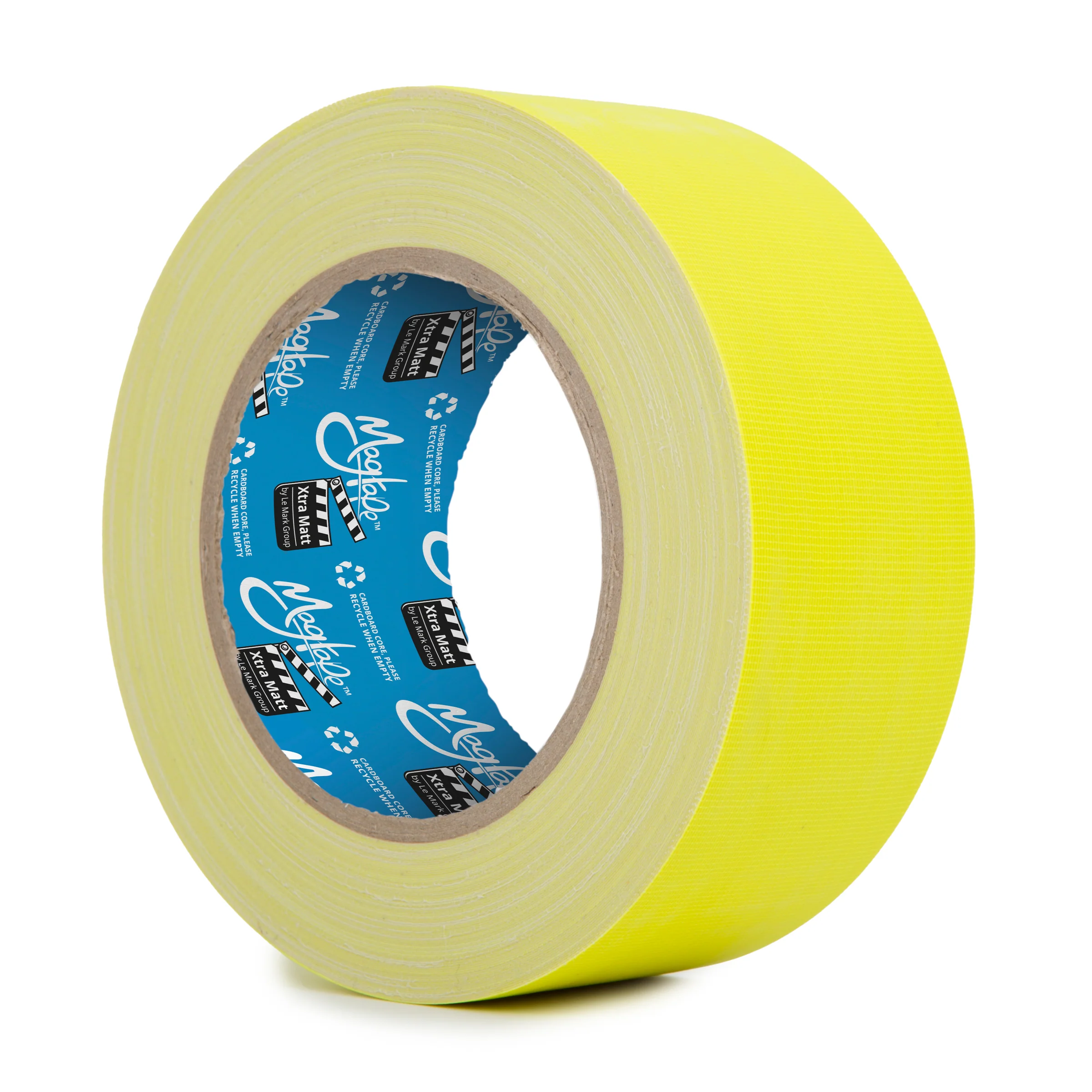 MagTape Xtra Matt Fluorescent Gaffer Tape 50mm x 25m - Fluorescent Yellow - Image 1