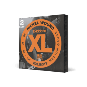D'Addario EXL160TP Nickel Wound Bass Guitar Strings, Medium, 50-105, 2 Sets, Long Scale