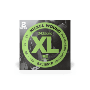 D'Addario EXL165TP Nickel Wound Bass Guitar Strings, Custom Light, 45-105, 2 Sets, Long Scale