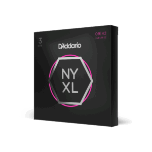 D'Addario NYXL0942-3P Nickel Wound Electric Guitar Strings, Super Light, 9-42, 3 Sets