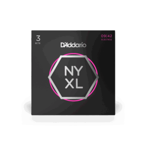 D'Addario NYXL0942-3P Nickel Wound Electric Guitar Strings, Super Light, 9-42, 3 Sets