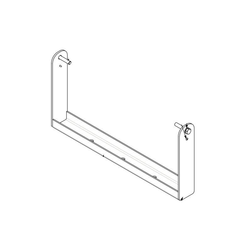 Optimal Audio UB4-B U Bracket for Cuboid 15 Loudspeaker