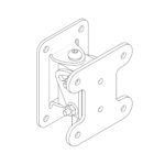 Optimal Audio WB1-W Wall Bracket for Cuboid 8 Loudspeaker White