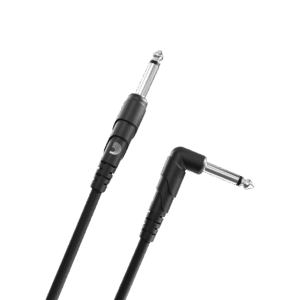 D'Addario PW-CGTRA-10 Classic Series Instrument Cable, Right Angle Plug, 10 feet