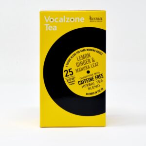 Vocalzone Tea Lemon, Ginger & Manuka Leaf, 25 Caffeine-Free Tea Bags
