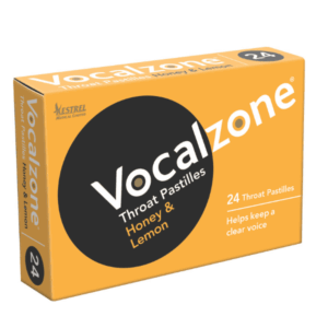 Vocalzone Throat Pastilles Honey & Lemon, Pack of 24