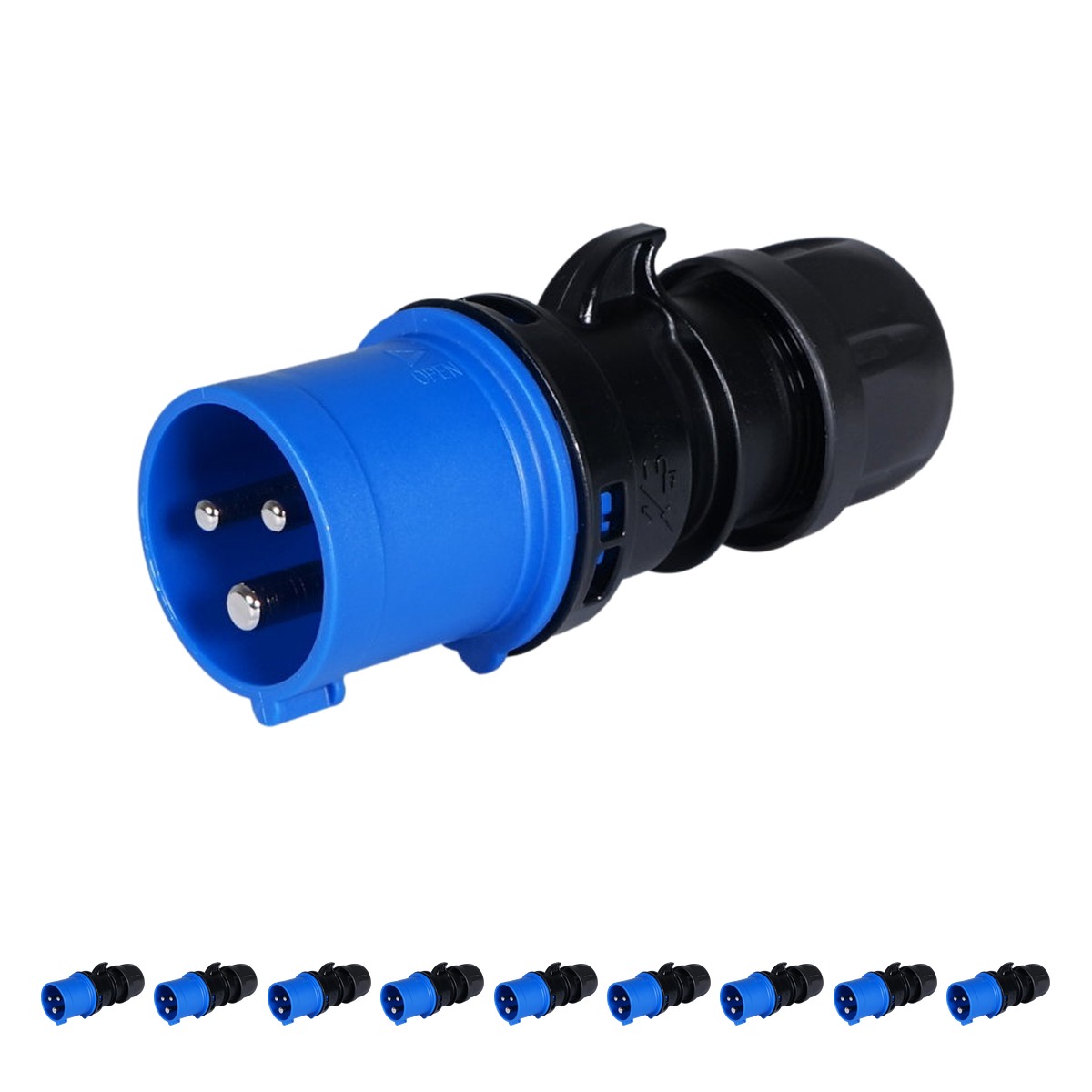 PCE 16A 230V Commando 2P+E Plug (013-6sv) (Pack of 10) PCE 16A 230V Commando 2P+E Plug (013-6sv) (Pack of 10)