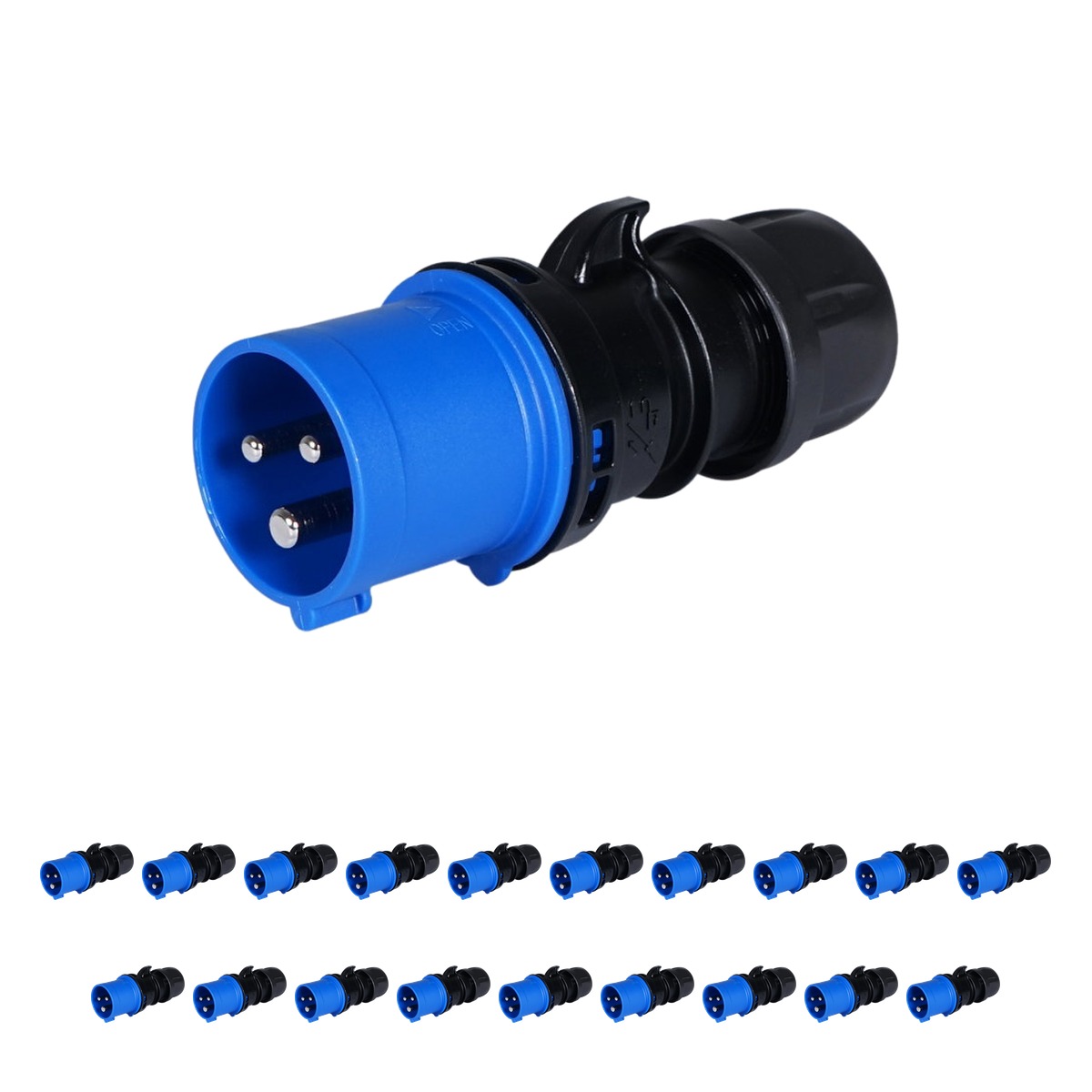 PCE 16A 230V Commando 2P+E Plug (013-6sv) (Pack of 20) PCE 16A 230V Commando 2P+E Plug (013-6sv) (Pack of 20)
