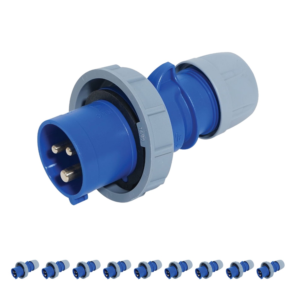 PCE 16A 230V Commando 2P+E IP67 Plug (0132-6) (Pack of 10) PCE 16A 230V Commando 2P+E IP67 Plug (0132-6) (Pack of 10)