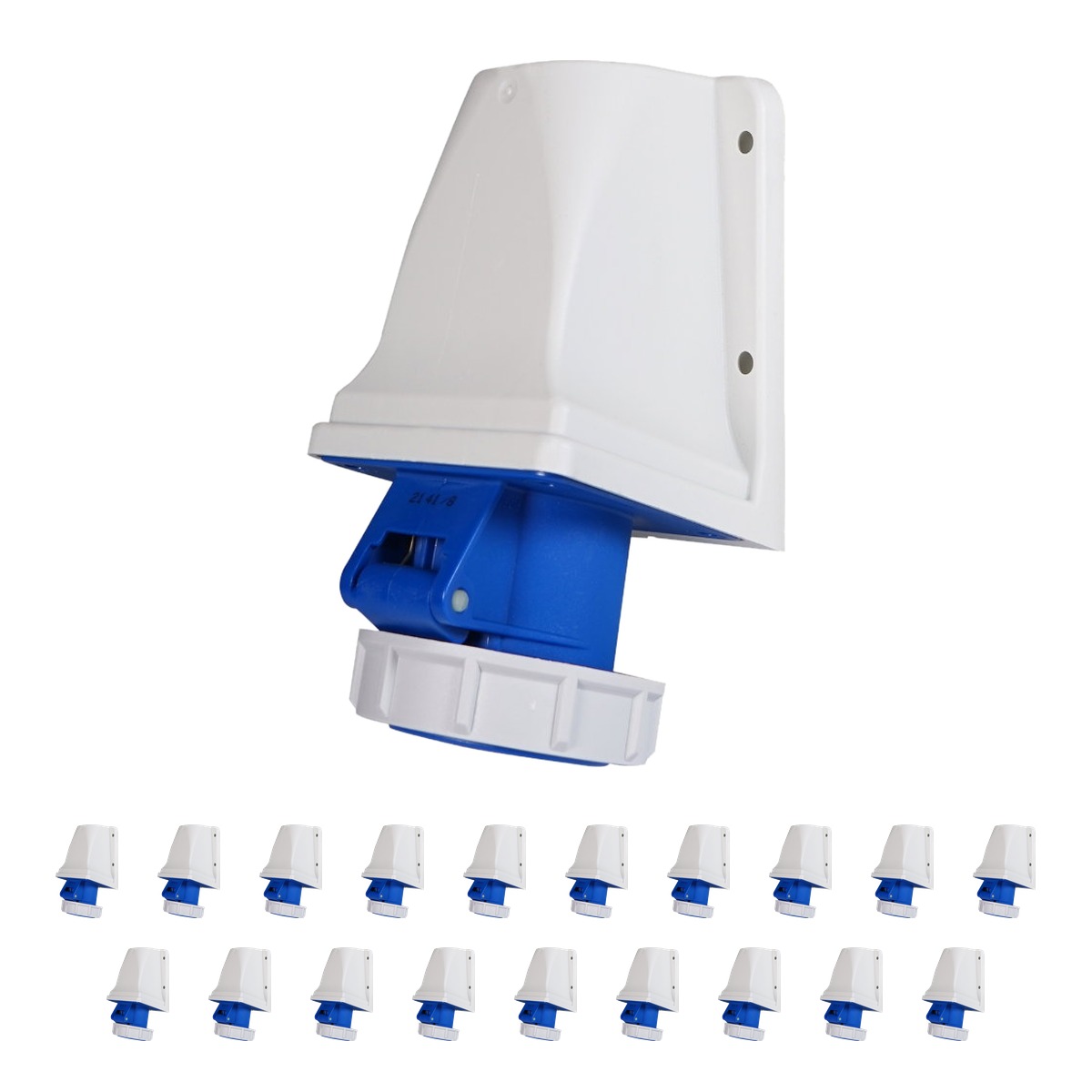 PCE 16A 230V Commando 2P+E IP67 Wall Mount Angled Socket (1132-6) (Pack of 20) PCE 16A 230V Commando 2P+E IP67 Wall Mount Angled Socket (1132-6) (Pack of 20)