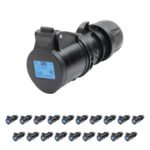 PCE 16A 230V Commando 2P+E Black Socket (213-6X) (Pack of 20)