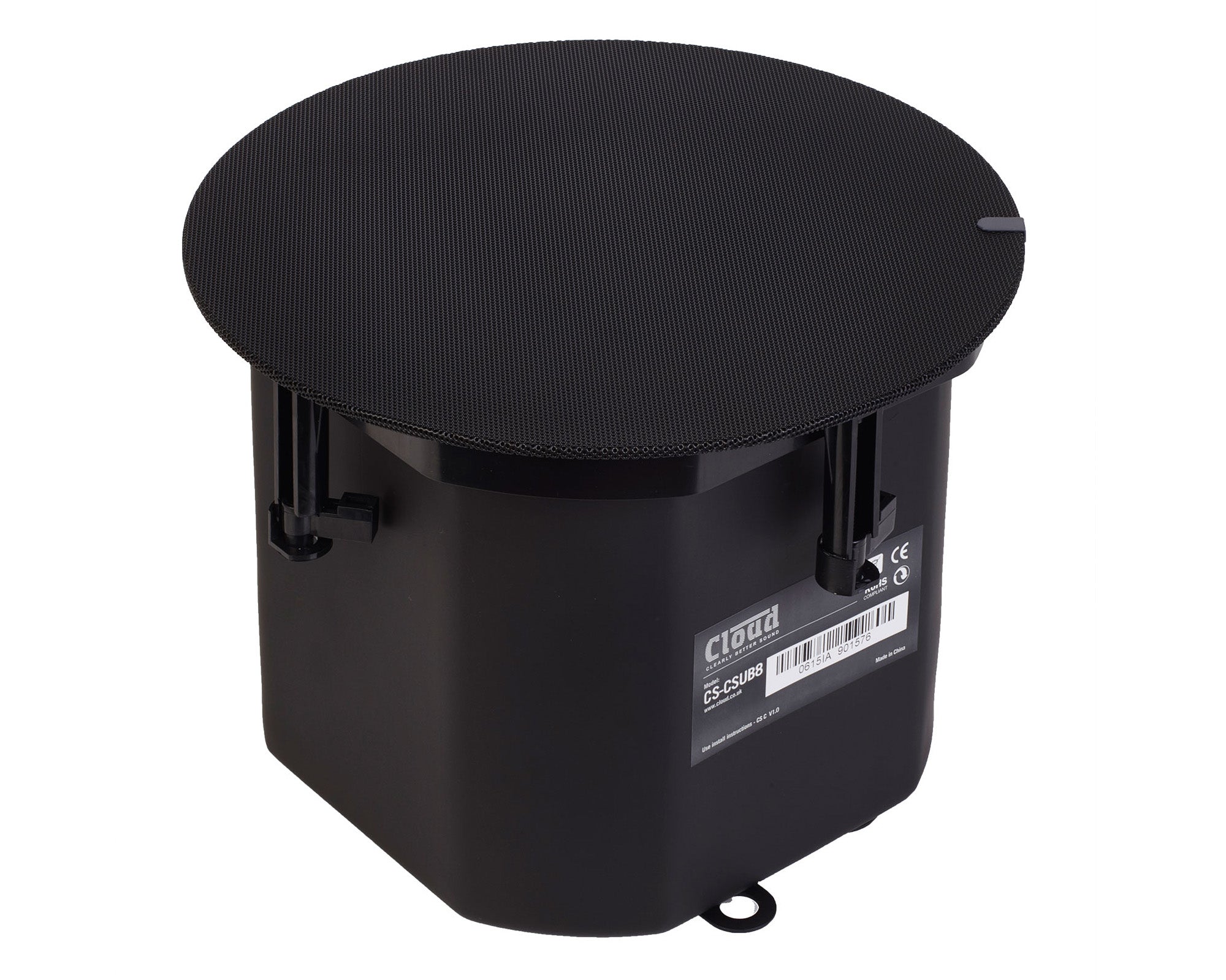 Cloud CS-CSUB8B 8" In-Ceiling Subwoofer 100V/4Ω Metal Back Can Black